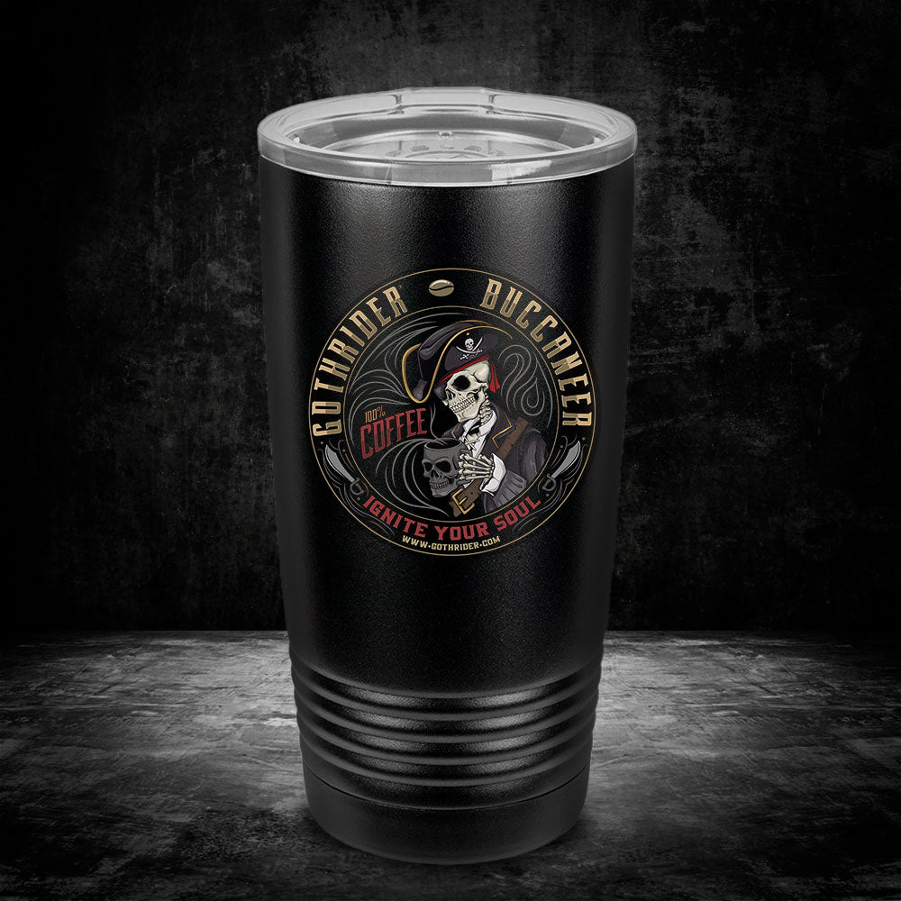 Buccaneer Coffee UV 20 oz Tumbler - GothRider Brand