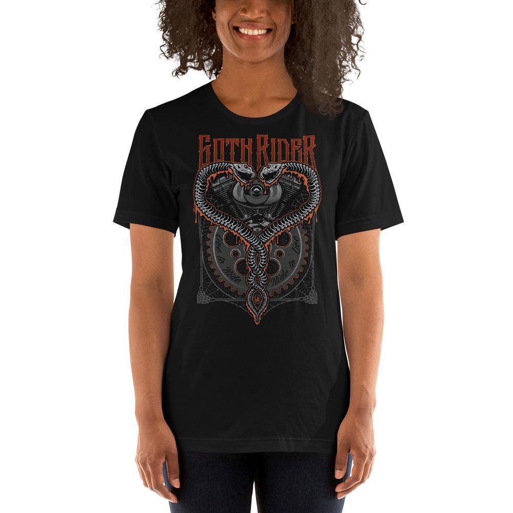 Twin Snakes Unisex T-Shirt - GothRider Brand