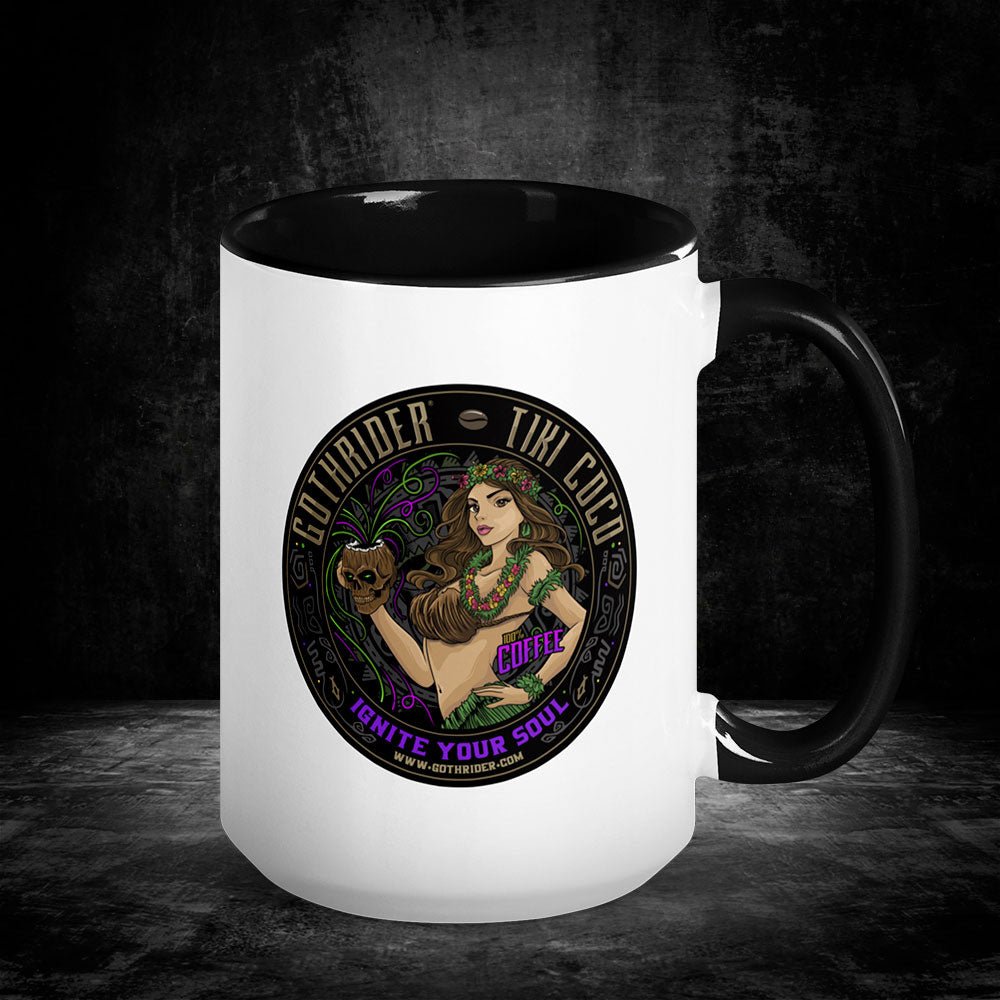 Tiki Coco Coffee Mug - GothRider Brand