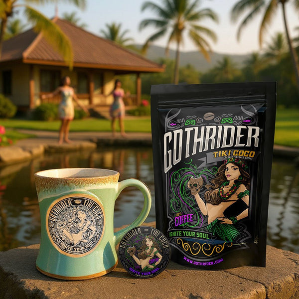 Tiki Coco Limited Edition Pottery Mug Kit - GothRider Brand